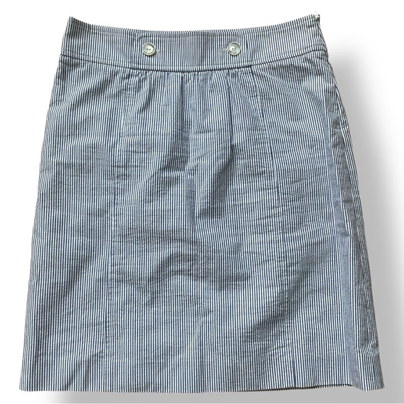 Brooks Brothers Dresses & Skirts - Brooks Brothers Seersucker‎ Pleated Pencil Skirt Knee-Length